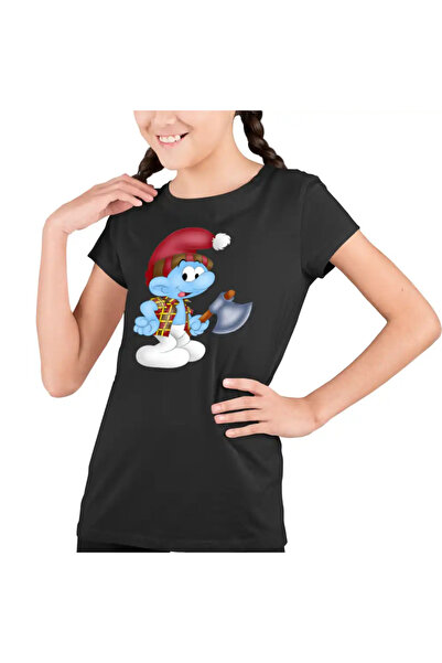 OEM Tricou Copii Fete Strumf Padurarul