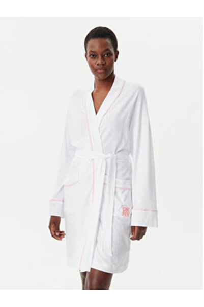 Dkny Women's Bathrobe YI10046 White