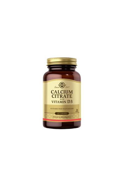 Solgar Calcium Citrate with Vitamin D3 60 Tablet