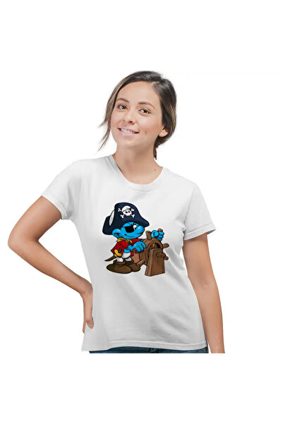 OEM Tricou Femei Strumfii Piratul