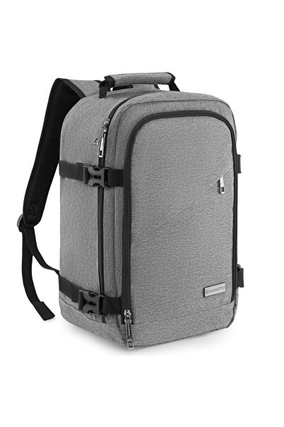 zagatto Rucsac calatorie, Gri, Voiaj, Bagaj de mana cabina, 40x30x20cm, Wizz Air/ Ryanair, 10kg, ZG996