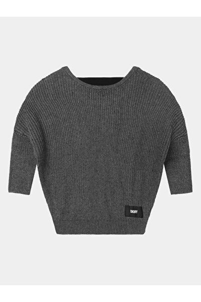 Dkny Girl Sweater D35T11 S Gray