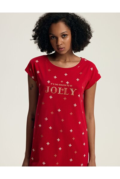 Henderson Women's Sleep Shirt Dress Nightgown Short Sleeve 100% Cotton Christ...