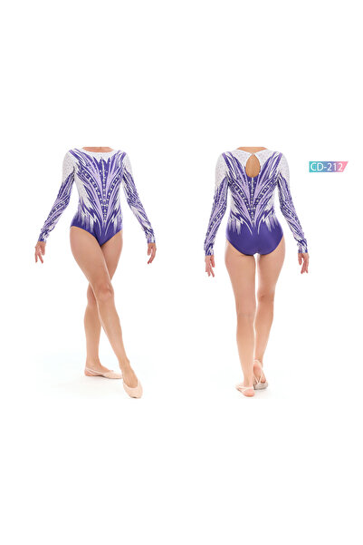 Rhytmine CD-212 Baskılı Cimnastik Mayo