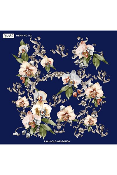 REYYAN Оялік Письмо Прямий Квітковий 100-грамовий Весільний Фартух Внутрішній Тюльбант 100x100 см Квітковий Візерунок Ароматизований Шовк