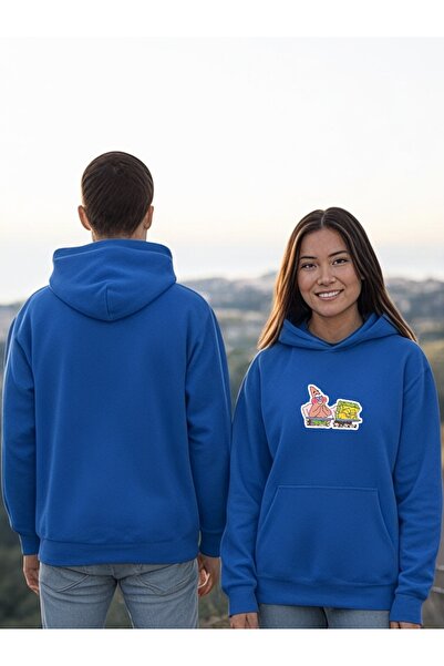 ArtYus Bomboane de burete Patrick Colorate cu imprimeu cu glugă Swea tricou