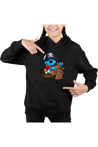 OEM Hanorac Copii Fete Strumfii Piratul