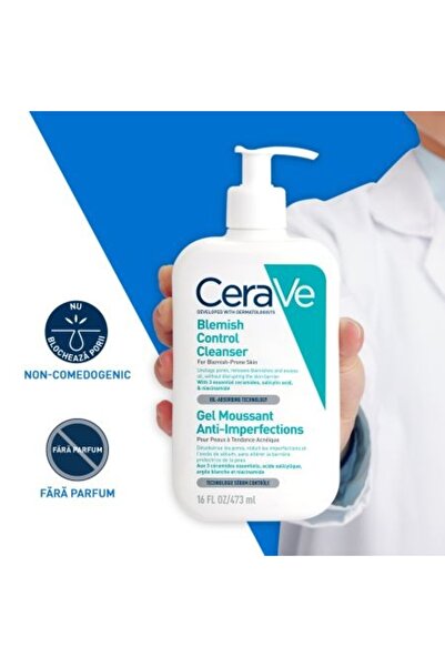 CeraVe Anti-Blemish Foaming Cleanser with Salicylic Acid for Oily, Acne-Prone Skin, 473 ml