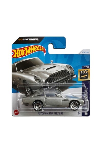 HOT WHEELS Aston Martin 1963 DB5, Gray, 1:64 - 2024 Model