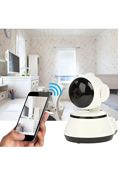 Hope كاميرا مراقبة IP ذكية لاسلكية - كاميرا مراقبة واي فاي للمنزل والمكتب - أبيض