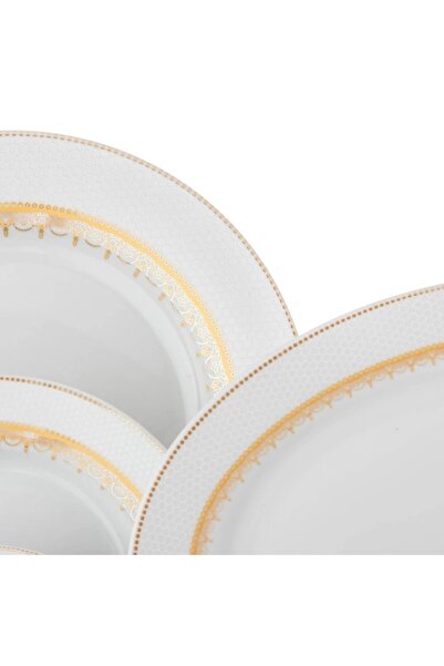 ORIAN 70-piece porcelain dinner set for 6 people