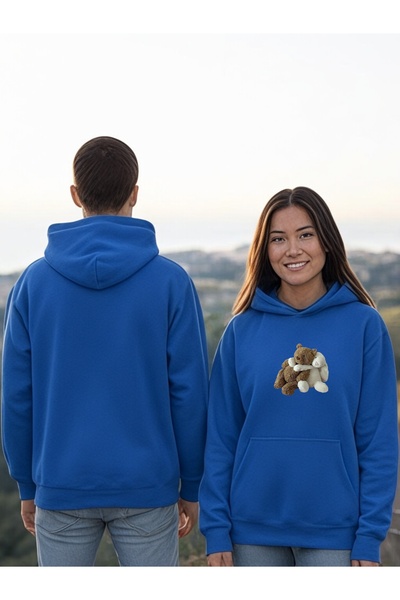 ArtYus سترة بقلنسوة مطبوعة بألوان دببة اللعب