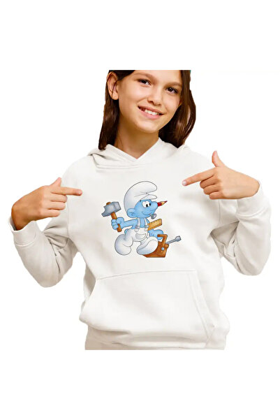 OEM Hanorac Copii Fete Strumfii Tamplar Meserias Dulgher