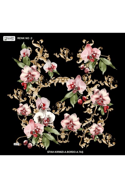 REYYAN Embroidered Plain Floral 100cm Dowry Yemeni Inner Layer Silk Cloth 100X100 cm Floral Pattern Scented Silk