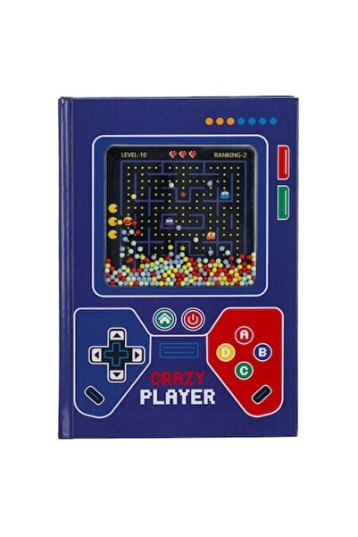 SHOPIENS Carnetel Notite A5 Albastru Gamepad cu Bile 80 File Coperta Dura Pentru Scoala Notite Baieti