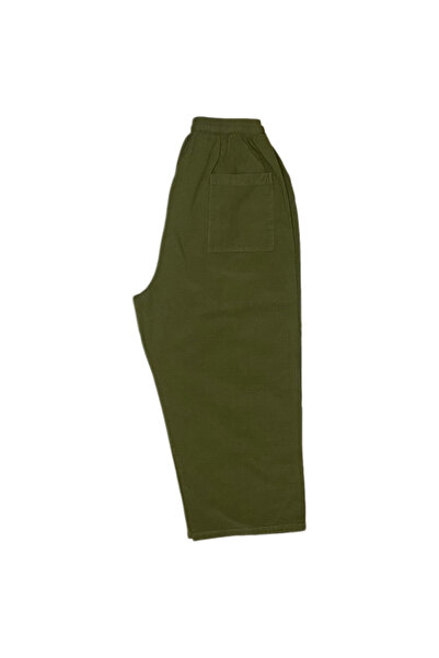 DUXA %100 PAMUK, KETEN KUMAŞTAN BELİ LASTİKLİ VE BAĞCIKLI KADIN KAPRİ PANTOLON(SOLMA VE ÇEKME YAPMAZ)