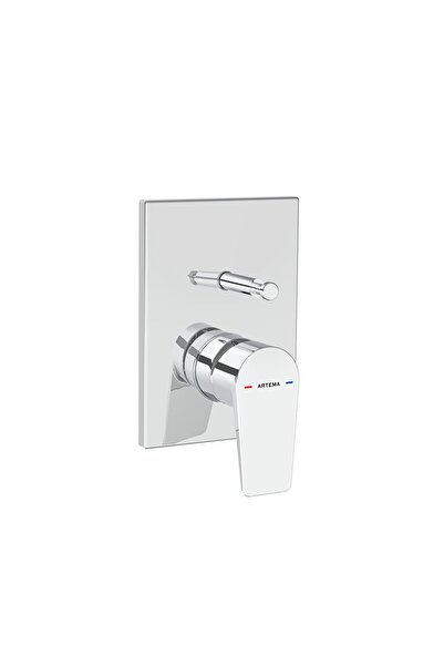 Artema صنبور حمام مدمج مربع الشكل من فلو A43208 - مثبت على السطح - كروم