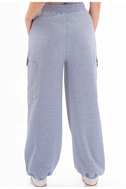 Chicest Moments Pants Cargo Pocket Elastic Leg Casual Fit
