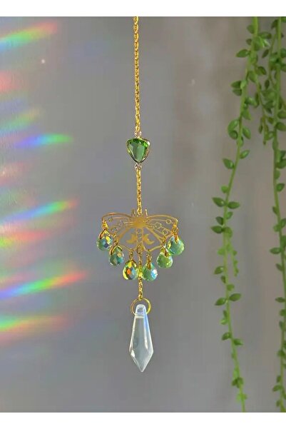 Bozy Kelebek Kristal Taşlı Güneş Yakalayıcı Suncatcher Ev Dekoru, Gökkuşağı I...