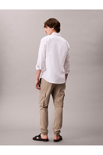 Calvin Klein Men Vintage Khaki Skinny Elastic Ripstop Cargo Pant