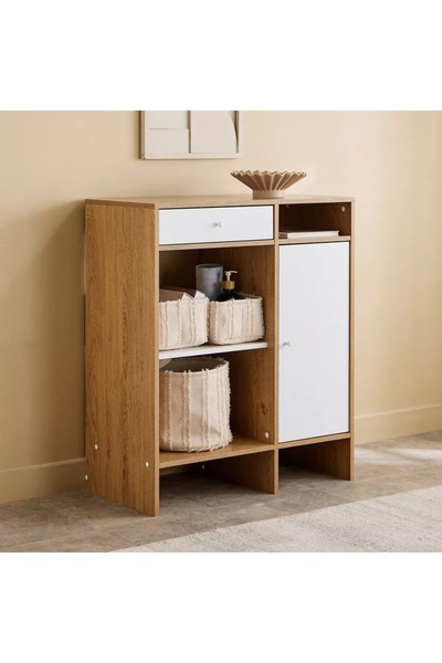 Generic Bruno Alford Multipurpose Cabinet with One Door and One Drawer