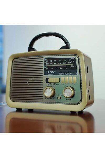 Denx Classic Portable Radio with Bluetooth Speaker: DENX/DX2427