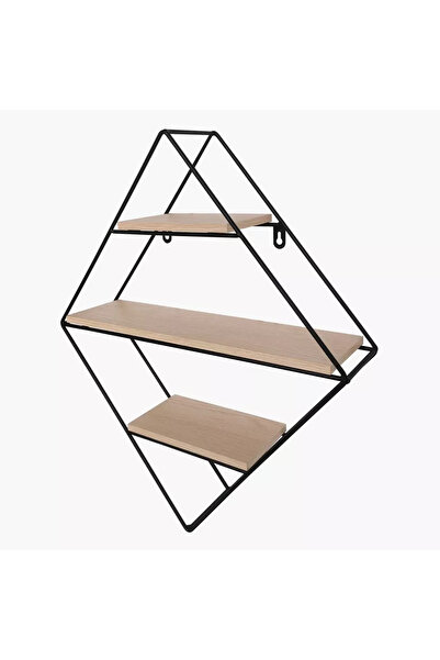 Generic Urban Diamond 3-Tier Metal Rack - 41.5 x 11 x 50 cm