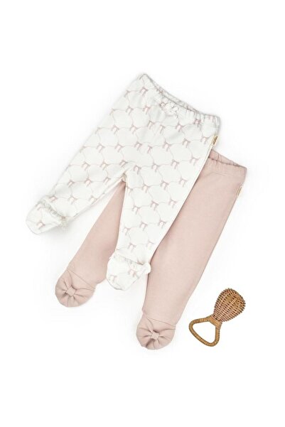 BabyCosy Organic Wear Baby 2-Pack Booties Pants 100% Organic Cotton, Baby - Newborn - Csy8142