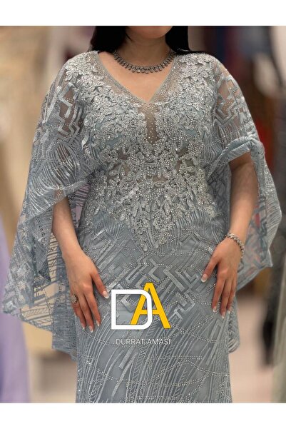 DRAT AMASYE Long Embroidered Evening Dress with Butterfly Details