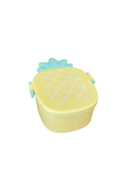 Dörtel Tedarik Pineapple Look Children's Lunch Box 3 Compartment Portable Foo...