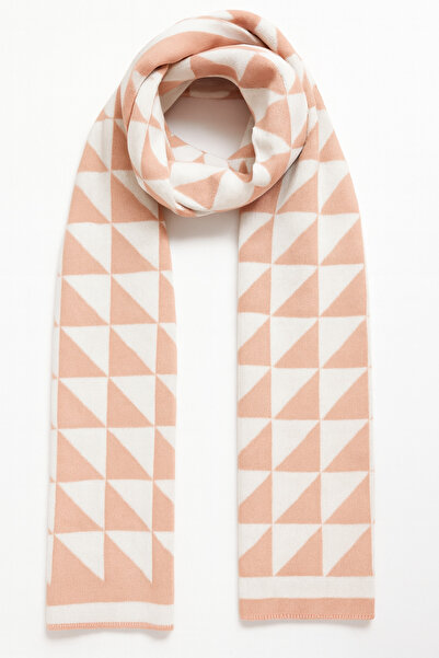 Sebir Moda Triangle Patterned Knitwear Knitted Scarf