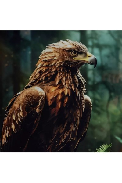 Generic صورة مؤطرة لـ "صقر الحفرة" - 50x70x2.5 سم