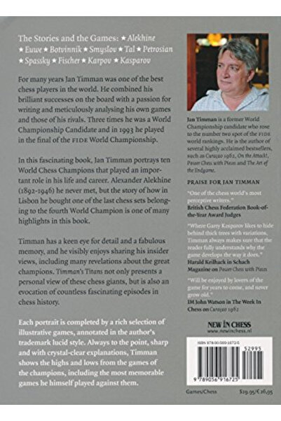 New In Chess Carte : Timmans Titans : My World Chess Champions - Jan Timman