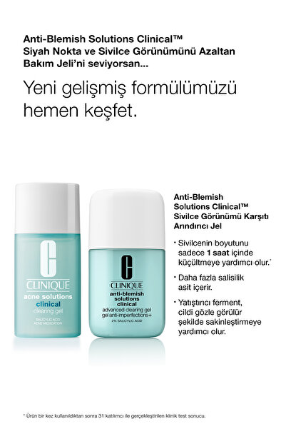 Clinique Karma Ve Yağlı Ciltler Için Anti Blemish İkilisi | Jel 20ml, Köpük 125ml