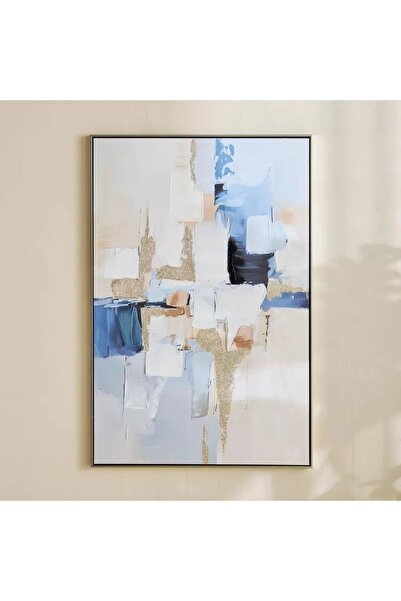 Generic Hand-painted abstract art painting with a bright frame - 120 x 80 cm