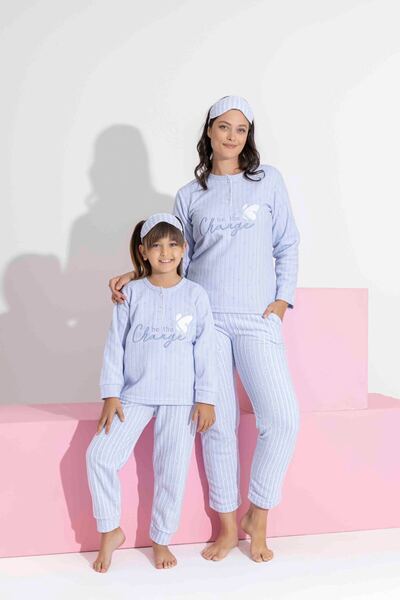 MEBA Mother-Daughter (the Price Is for One Item When You Make It Yourself) Fleece Pajama Set