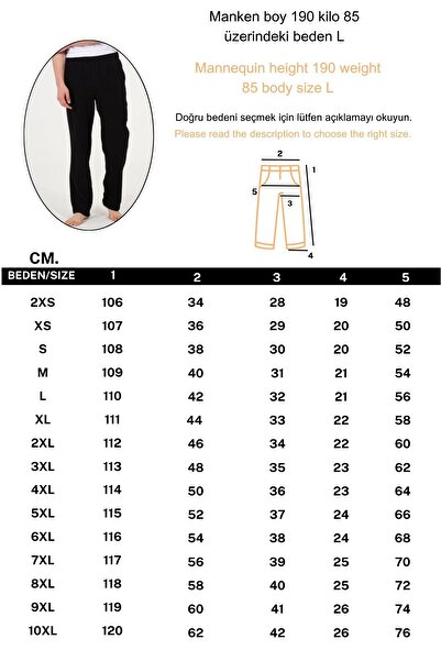 RELAXL 100% Cotton Muslin Baggy Black Sweatpants Home Wear