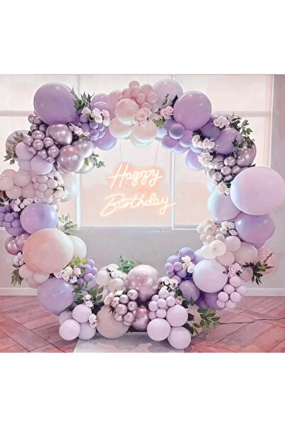 Mora süslemeleri Lila Tonları Açık Pembe Krom Açık Pembe Balon Zinciri