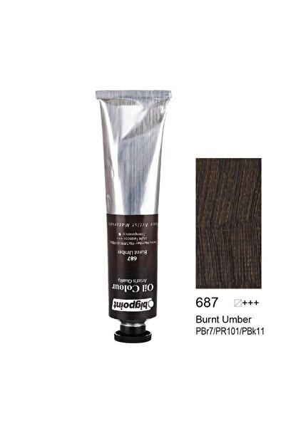 Genel Markalar Yağlı Boya 200 ml Burnt Umber 687