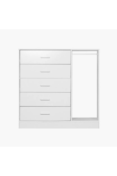 Generic Vanilla Cody 5-Drawer Chest with Hanger