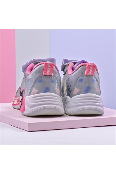 JOJO KIDS Girl's Light-Up Kuromi Leather Sneakers, Velcro and Ultra-Lightweight Sneaker