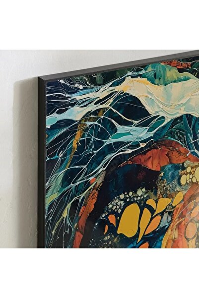 Generic صورة مؤطرة لحصان أوديان قبرصي - 60x90x2.5 سم