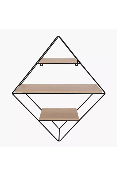 Generic Urban Diamond 3-Tier Metal Rack - 41.5 x 11 x 50 cm