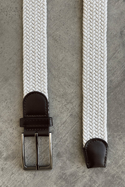 HYMAN Erkek Hasır Örgü Kemer