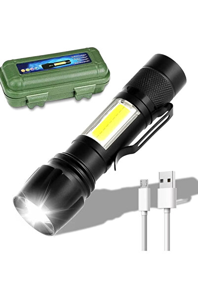 Primo Plus LED Searchlight For Land And Trips Black/Green 9cm