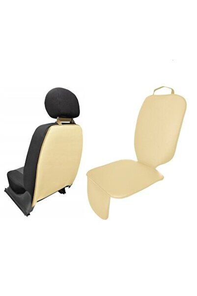 Metru Patrat Set 2 universal washable and waterproof car seat protectors, cream, -leather - front seat backres