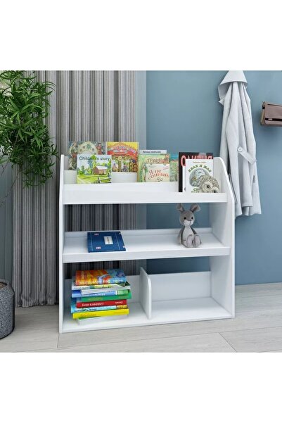 Generic Vanilla Cosmic Kids' Bookcase and Storage Cabinet