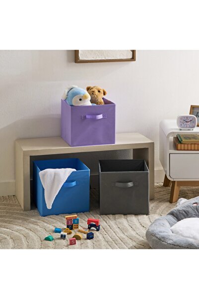 Generic Adventurer Candice 3-Piece Fabric Storage Box Set - 27.3x27.3x27.9 cm