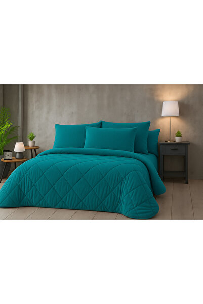 cs ilkim Single Luxury Turquoise Welsoft Quilt Double-Sided 155X215