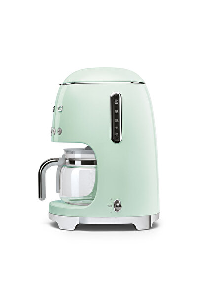 SMEG ماكينة تحضير القهوة بتنقيط على طراز الخمسينيات، باللون الأخضر الباستيل